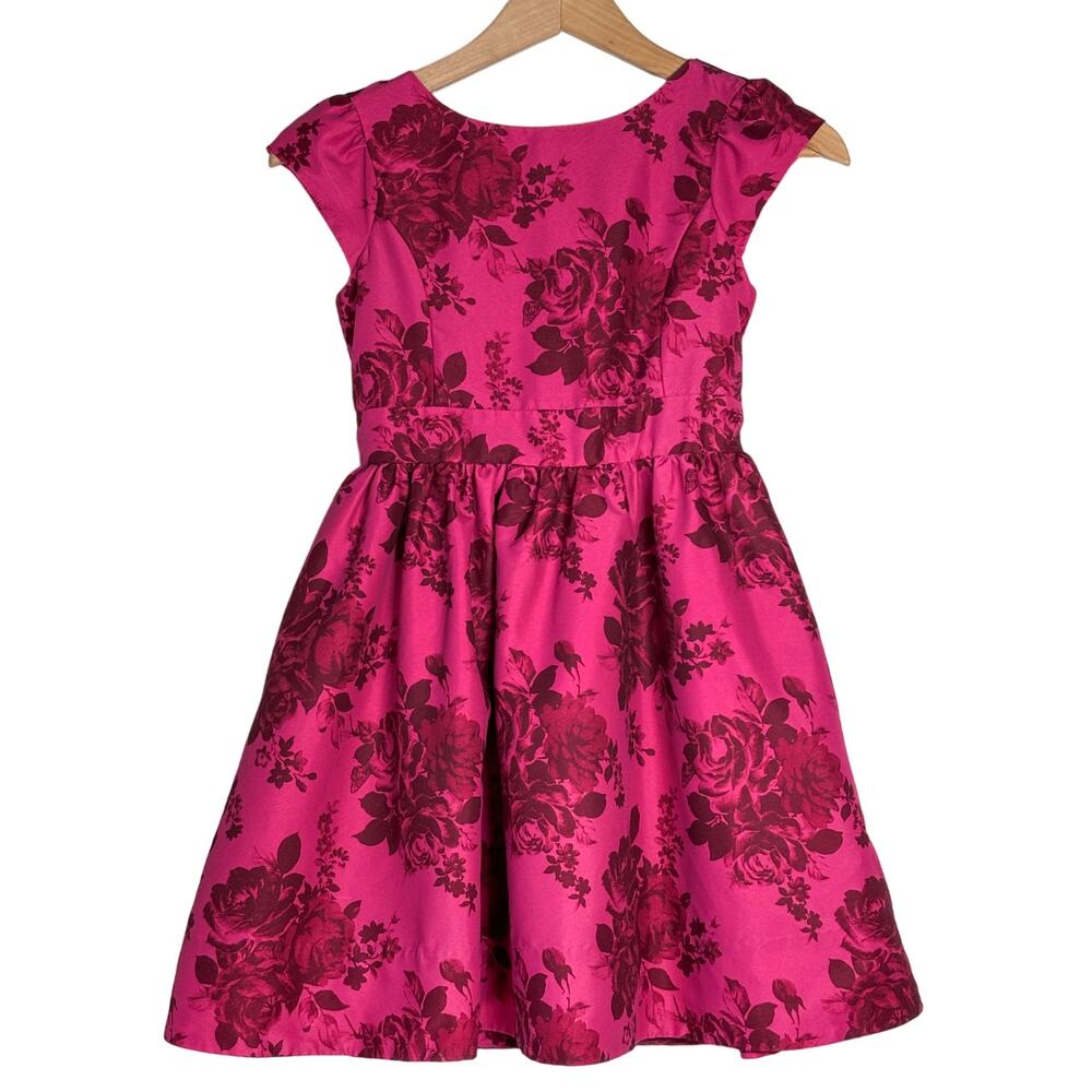 Baker by Ted Baker Fuchsia Pink Floral Fit-and-Flare Dress
